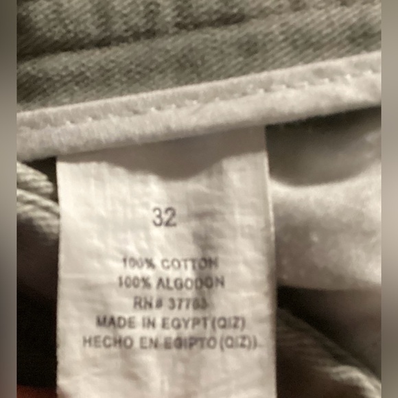 Men’s Perry Ellis America Light Olive Green Cargo Shorts Size 32 - Picture 5 of 6